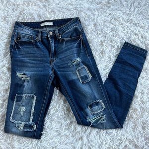 Kancan medium wash skinny jeans